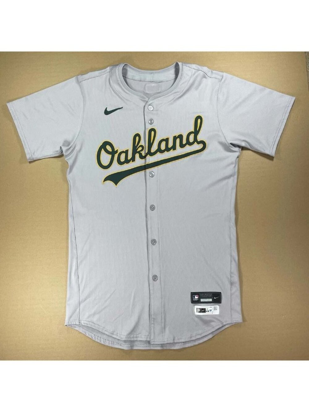 Rare Team Issued Oakland A’s Athletics Nike Authent Jersey Made in USA 42 Mens M